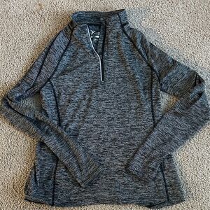 Old Navy Active Women's Charcoal Quarter-Zip Dry Fit